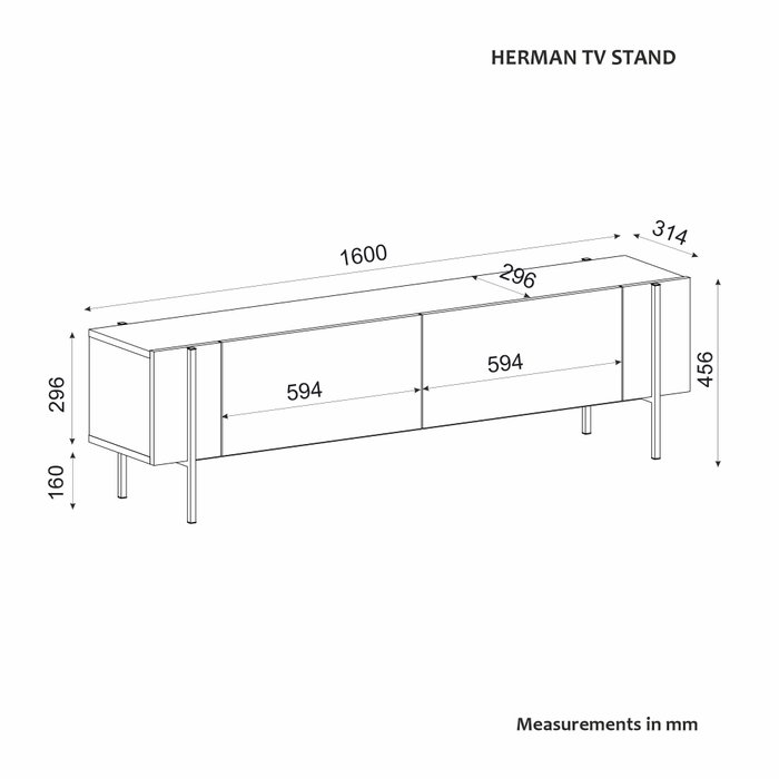 Hanah Home Herman Soporte para TV Antracita Hanah Home Herman Soporte para TV Antracita